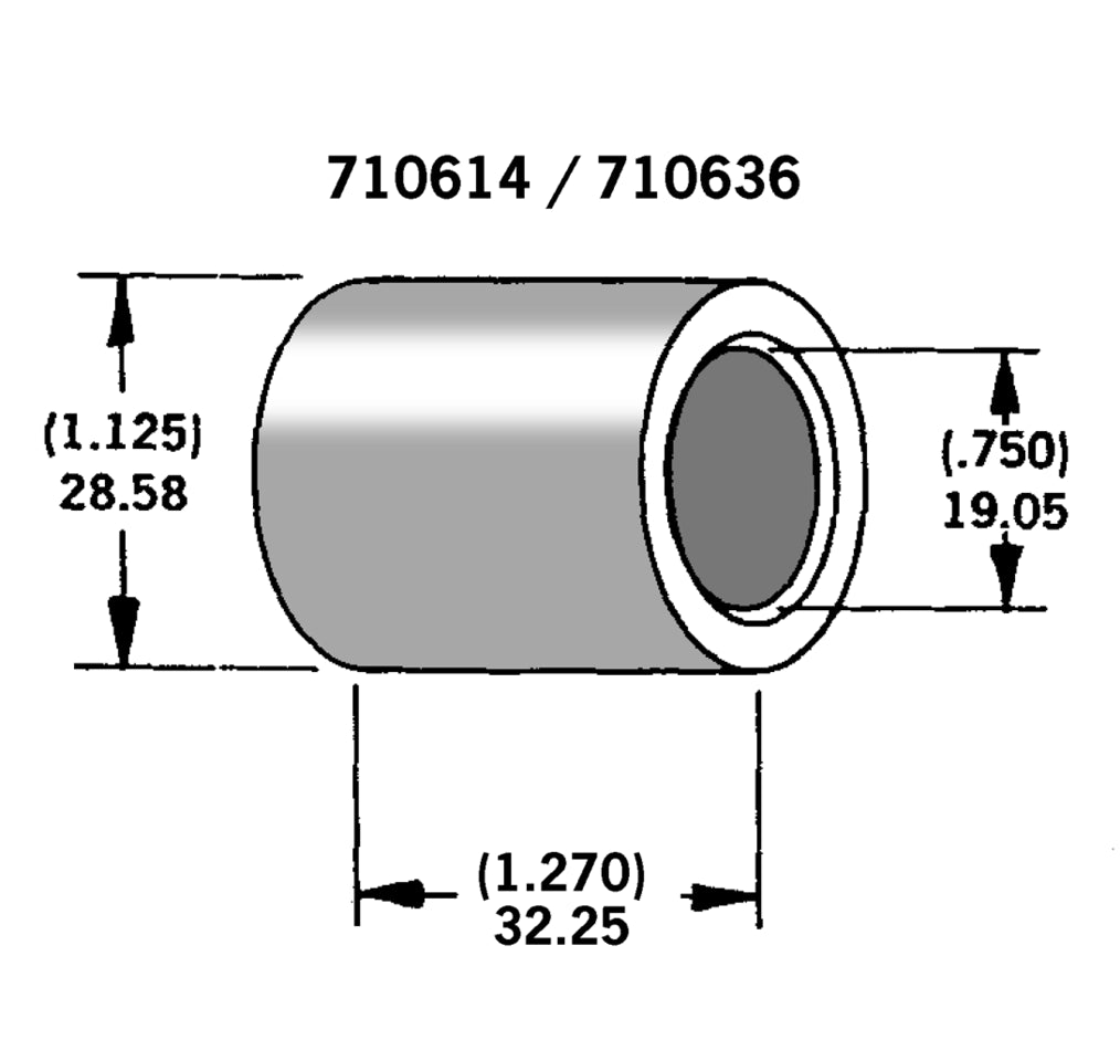Axle Spacer Zinc Plated #43648 86