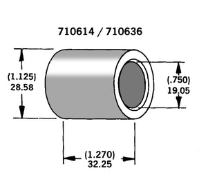 Axle Spacer Zinc Plated #43648 86