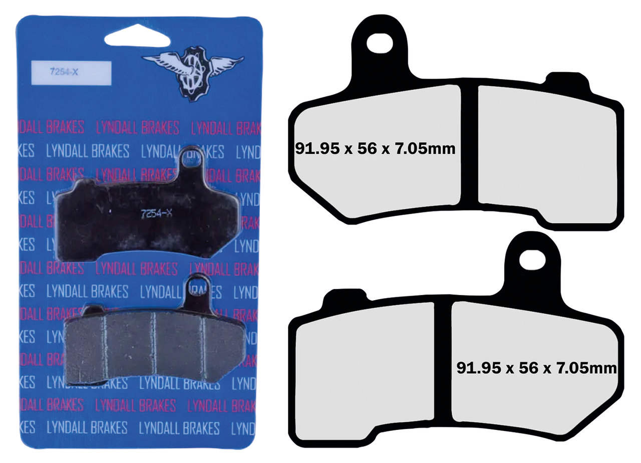 Fr+Rr Pads Xtreme Flh/T08 Up Brake Pads Lyndall Brakes Default Title