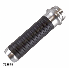 Lthr Moto Grips Natural/Blk Ribbed Tbw Handlebar, Hand Controls & Mirrors Brass Balls Cycles