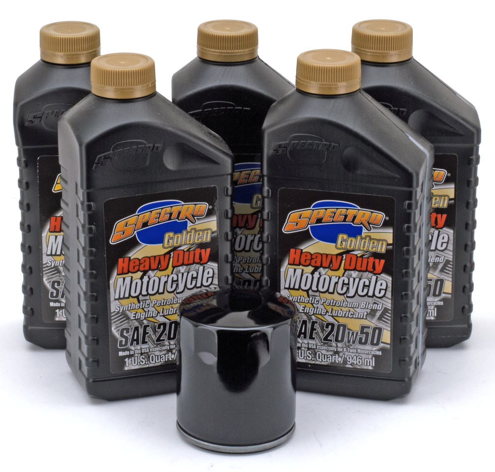 V Rod Engine Oil Service Kit Blk Oil Change and Service Kit Spectro Oils Of America Default Title