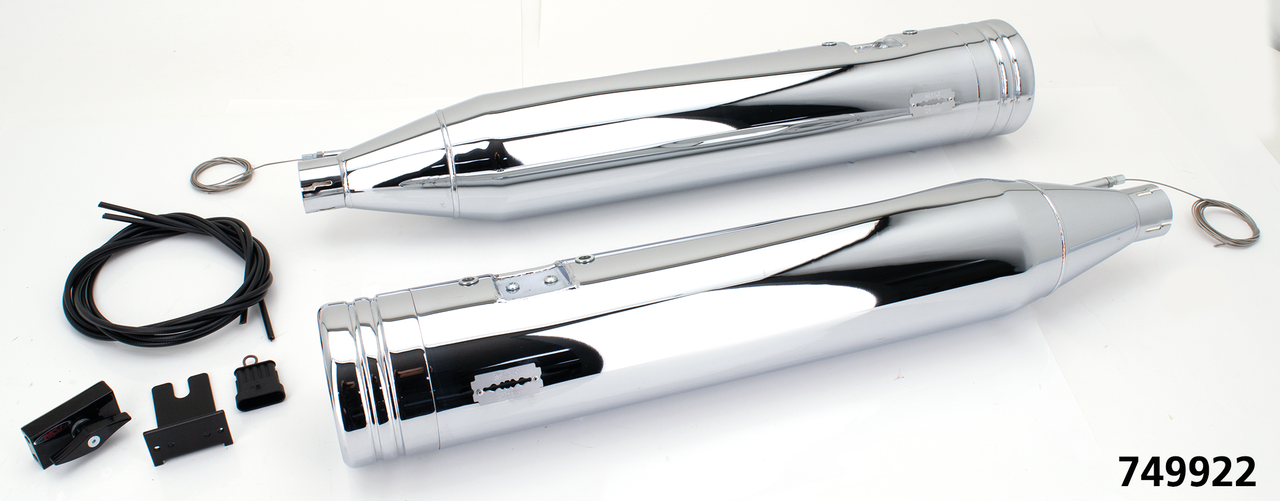 Mcj 120 Slip Ons Flh/T95 16 Chrome Slip-On & Muffler Mcj Default Title