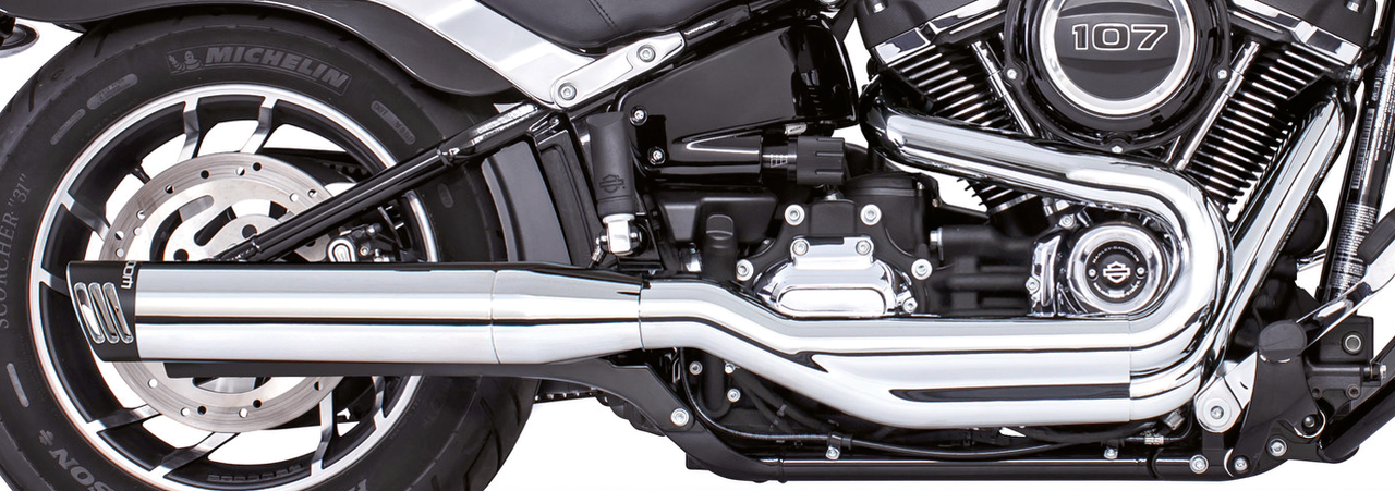 Freedom Racing 4" S/O Flsb18 Up Ch/Bk Sc Slip-On & Muffler Freedom Performance Exhaust