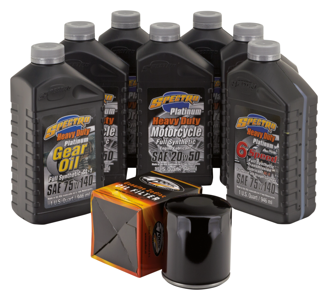 Milwaukee 8 V Syn Super Oil Serv Kit Blak Oil Change and Service Kit Spectro Oils Of America Default Title