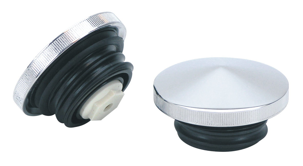 Gzp Chrome Pointed Gascap Vented 82 Up Gas Cap Zodiac Default Title