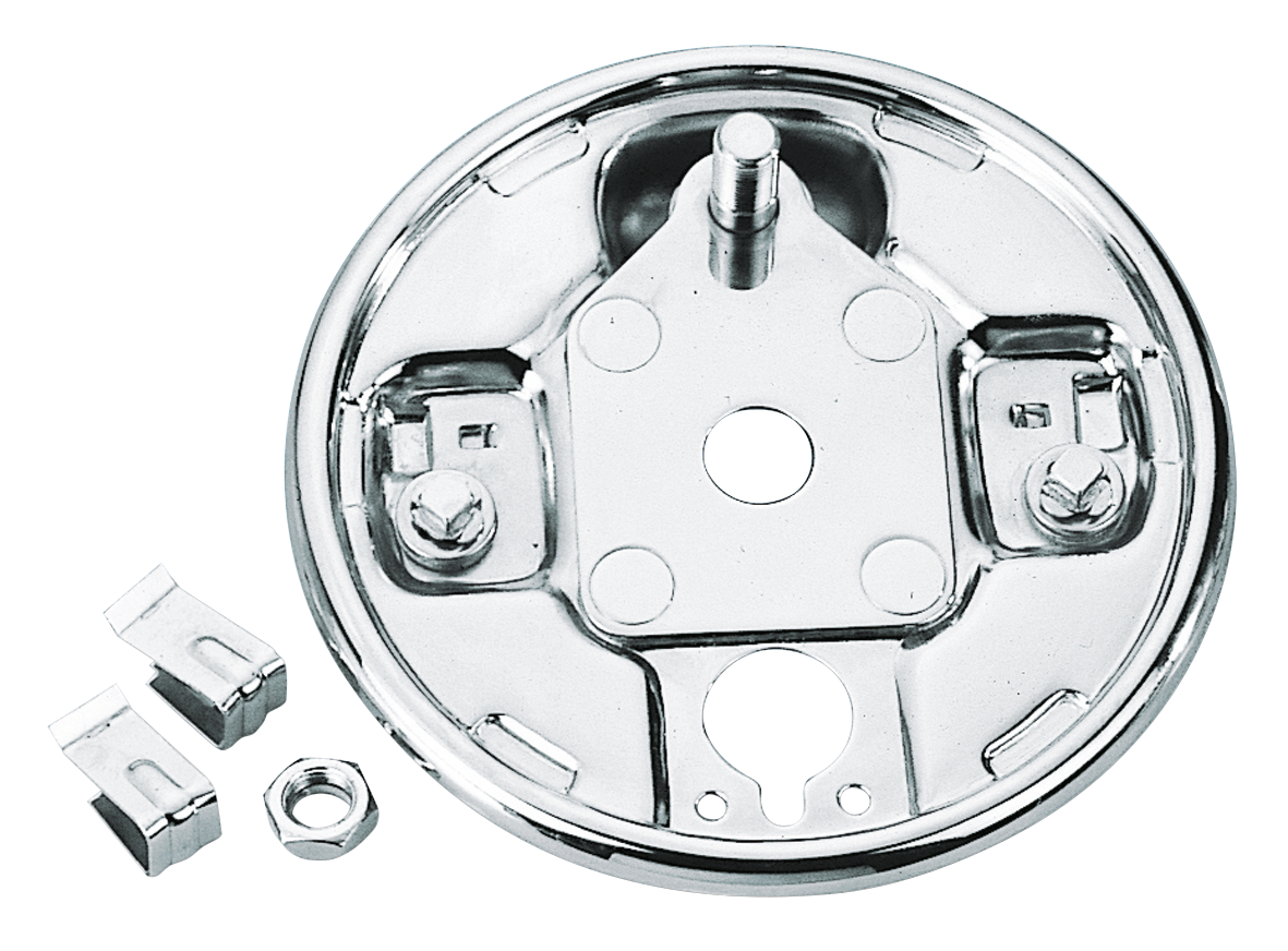 Gzp Rear Brake Backing Plate Chr. 1958 1 Drum Brake Hardware Zodiac Default Title