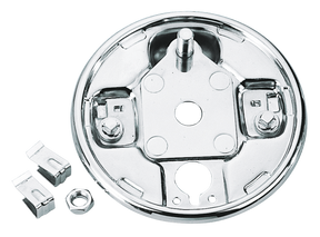 Gzp Rear Brake Backing Plate Chr. 1958 1 Drum Brake Hardware Zodiac Default Title