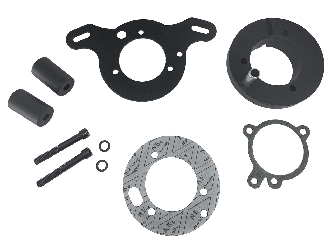 Gzp Black Voronoi Adaptor Kit S&S E/G Ca Air Cleaner Adapter & Bracket Zodiac Default Title