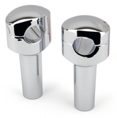Gzp Fusion Oval Risers 4" Smoothie Chrom Riser Zodiac Default Title
