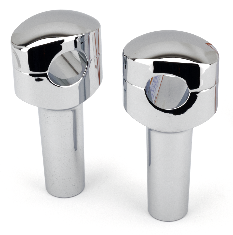 Gzp Fusion Oval Risers 4" Smoothie Chrom Riser Zodiac Default Title
