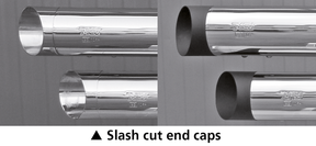 Mcj End Caps Royal 80 Slash Cut Chrome Exhaust End Cap Mcj