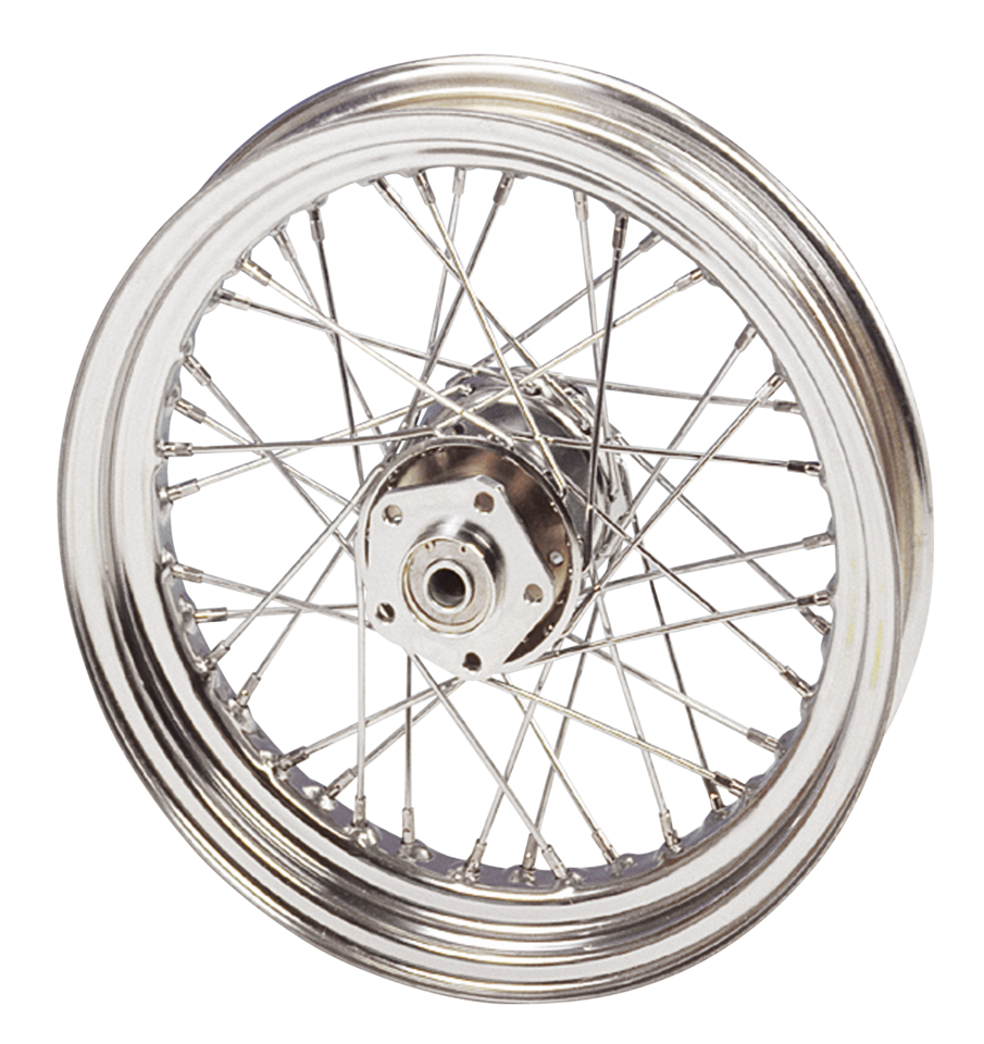 Chrome Wheel 16x5.50 St.Hub Inox Spokes Wheel Assemblies V Twin Mfg Default Title