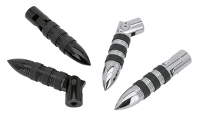 Gzp Chrome Magnum Pegs W/Mounts 1/2"Unc Foot Peg Zodiac