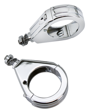 Gzp Chrome Alu 39mm Clamp Kit Ball Mille Turn Signal Mount Zodiac