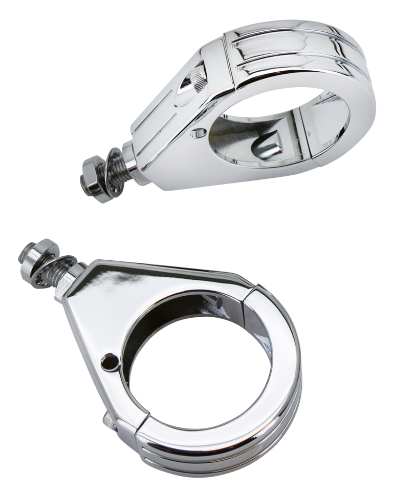 Gzp Chrome Alu 39mm Clamp Kit Ball Mille Turn Signal Mount Zodiac