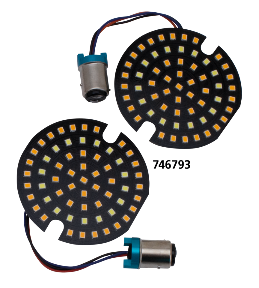 Turn Sig Led Insert Pancake 3" White Hal Light Bulbs & LEDs Cyron