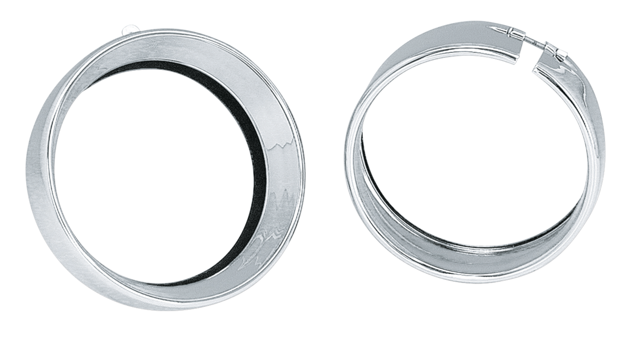Gzp Chrome 5.75" Headlight Trim Ring Headlights Zodiac