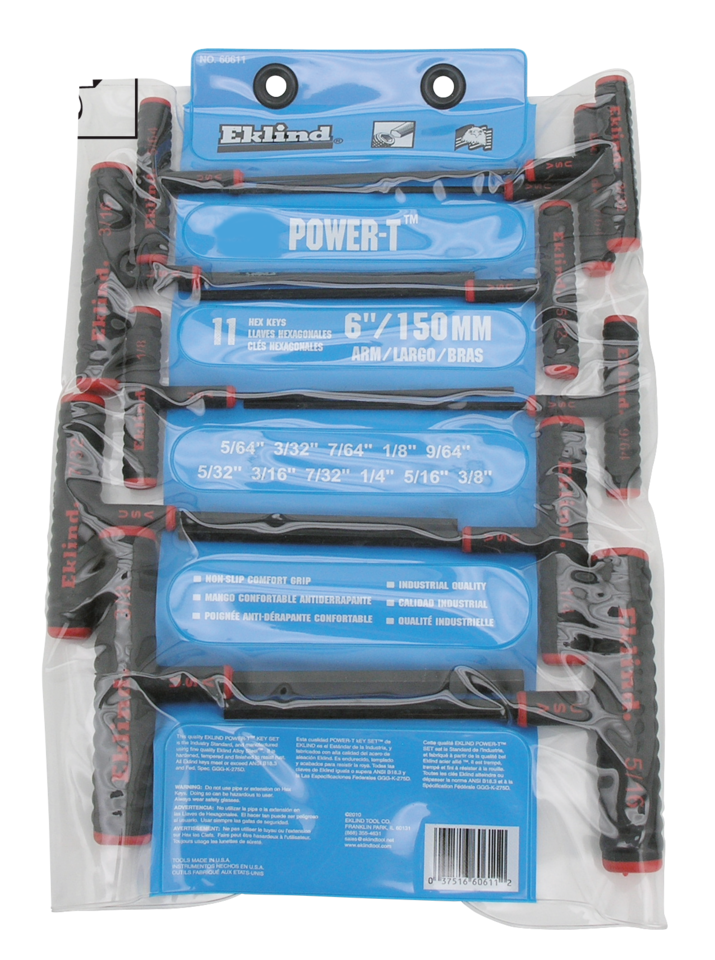 Eklind 11 Piece Inch Power T Key Set Hex Workshop Tool Eklind Tool Company