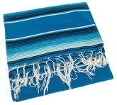 Mexican Blanket Serape Blue Tones Camping & Outdoor Gear Texas Leather Default Title