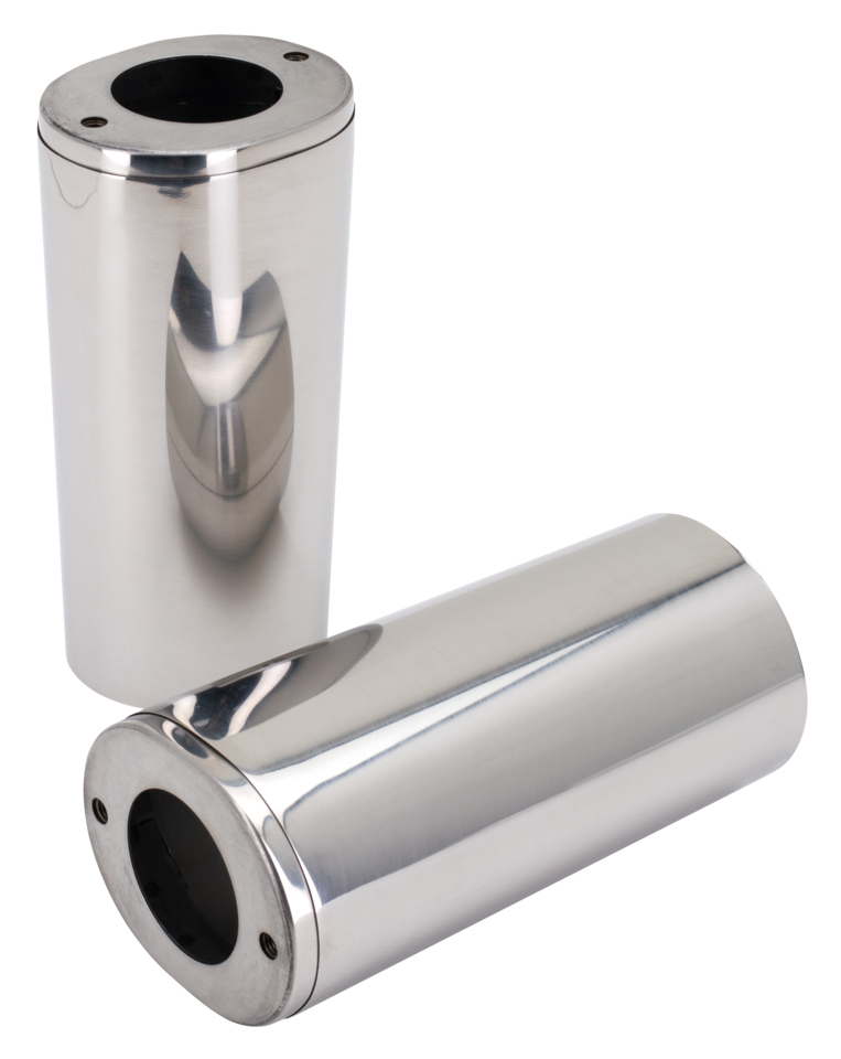 Stainless Slider Covers Flh/T49 13 Fork Slider Cover V Twin Mfg Default Title