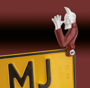 Devil License Plate Topper License Plate Mount V-Twin Manufacturing