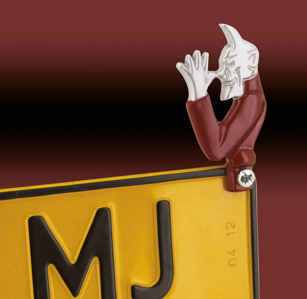 Devil License Plate Topper License Plate Mount V-Twin Manufacturing