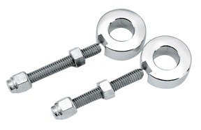 Chrome Rear Axle Adjuster Kit F*St86 Wheel Axle Adjuster V Twin Mfg