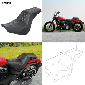 2 Up Diamond 1 Seat Black Fxbb18 Up 2-Up Seat C.C. Rider