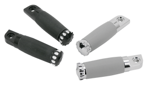 Gzp Chrome Turbo Footpegs Black Rubbe Foot Peg Zodiac