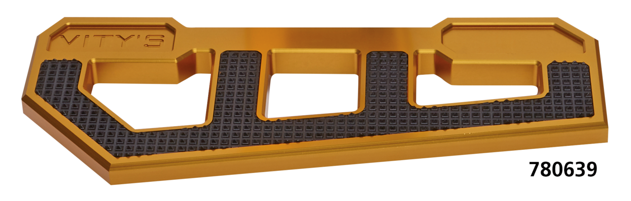 Racing Floorboards Gold W/ Diamond Black Floorboard Vity's Design Default Title