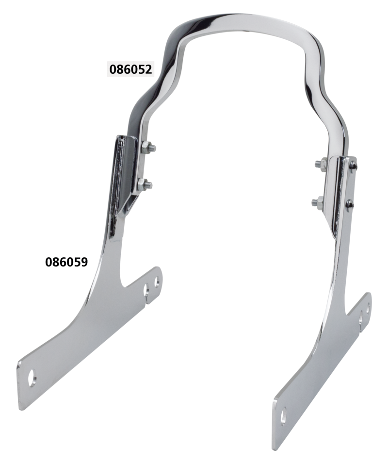 Gzp Chrome Rigid Mnt Sideplates Fxd96 05 Sissy Bar Side Plate Zodiac Default Title