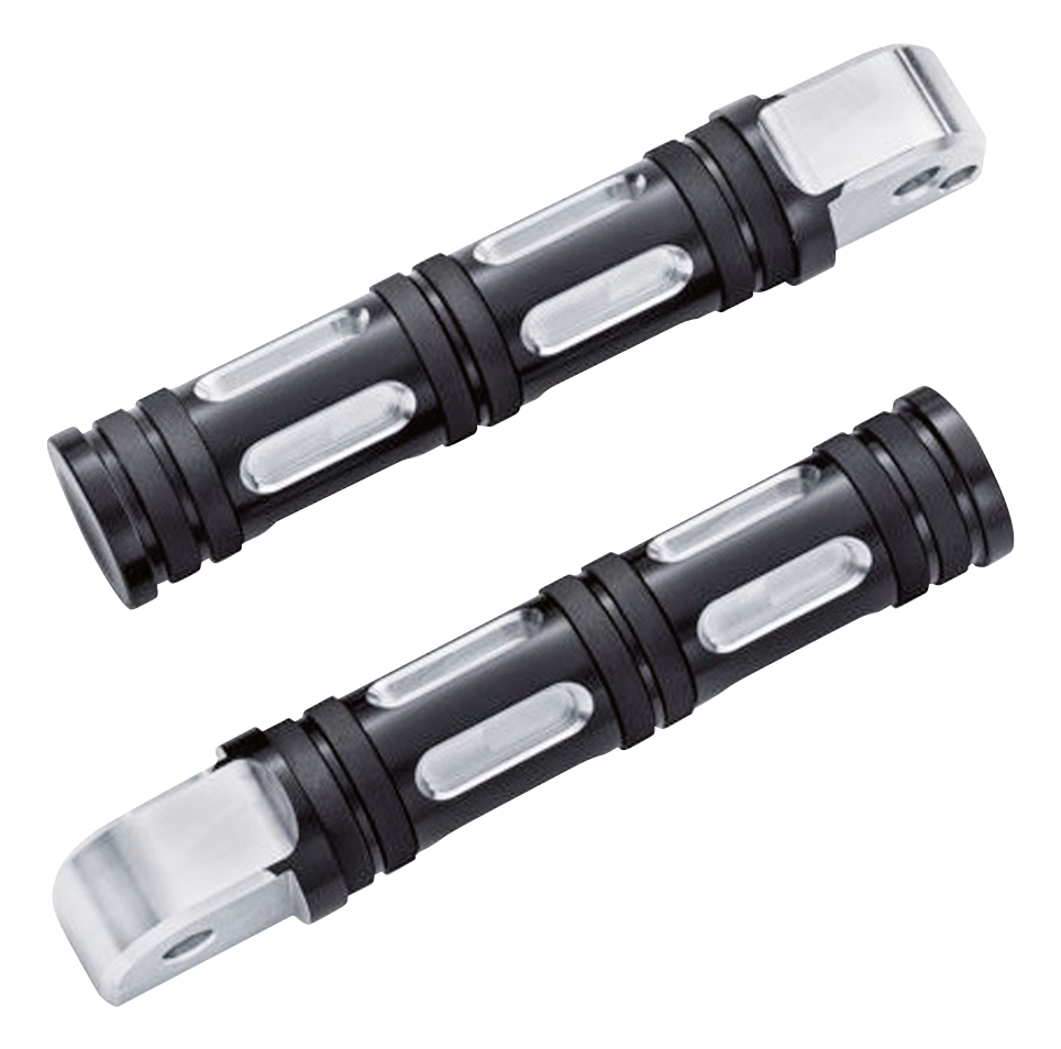 Gzp Black Edge Cut Passenger Footpegs Passenger Foot Peg Zodiac