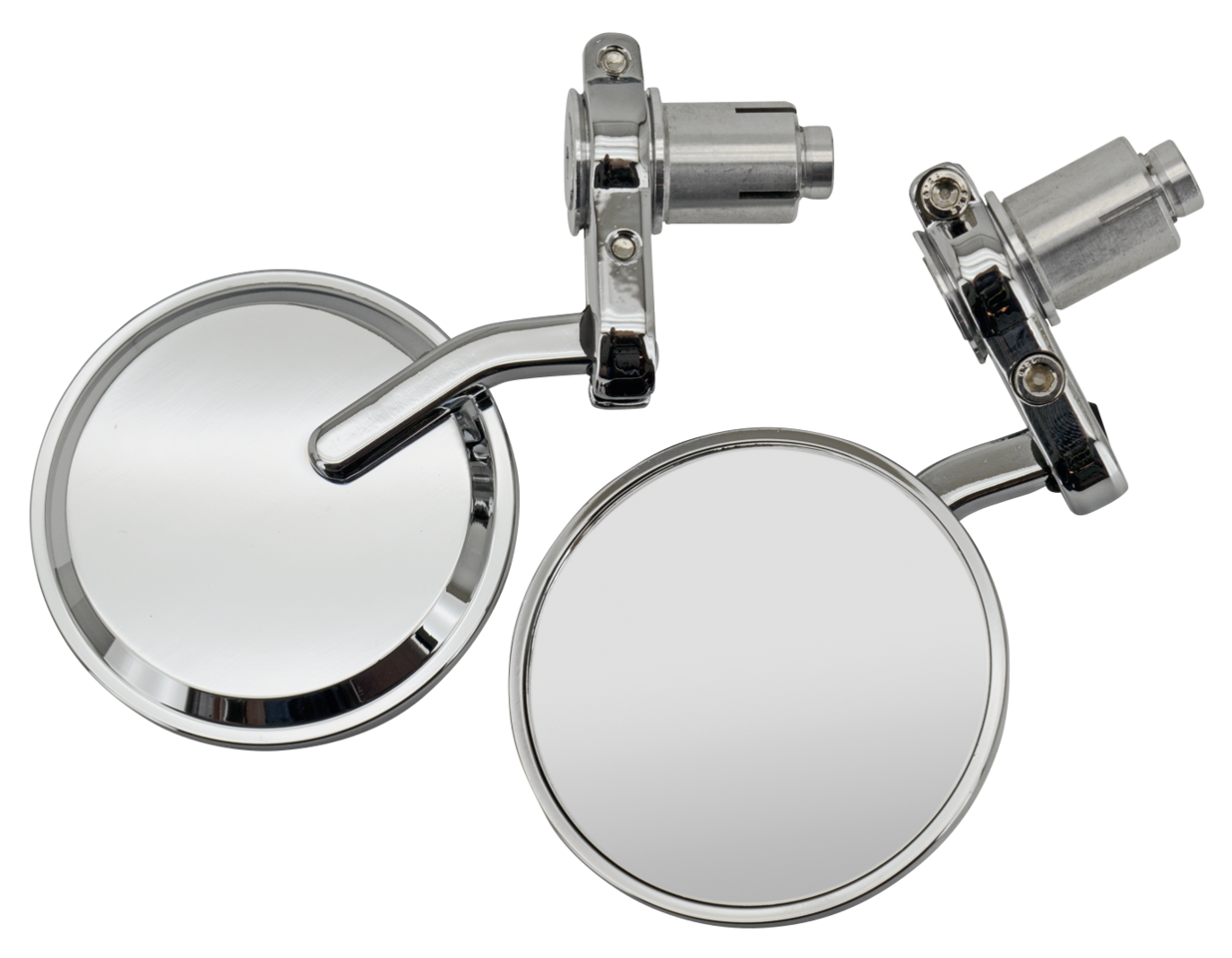 Gzp Solo Chrome 7/8" Bar End Mirrors Mirror & Component Zodiac Default Title