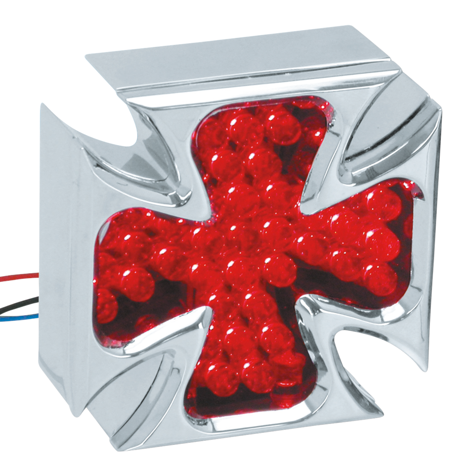 Gzp Led Billet Chr. Maltese Cross Tailli Tail & Brake Light Zodiac Default Title