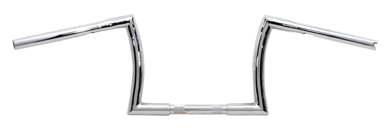 10" Z Bar 1" Chrome Dimpled Tbw Fat Handlebars for one inch handlebar clamps V Twin Mfg Default Title