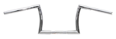 10" Z Bar 1" Chrome Dimpled Tbw Fat Handlebars for one inch handlebar clamps V Twin Mfg Default Title