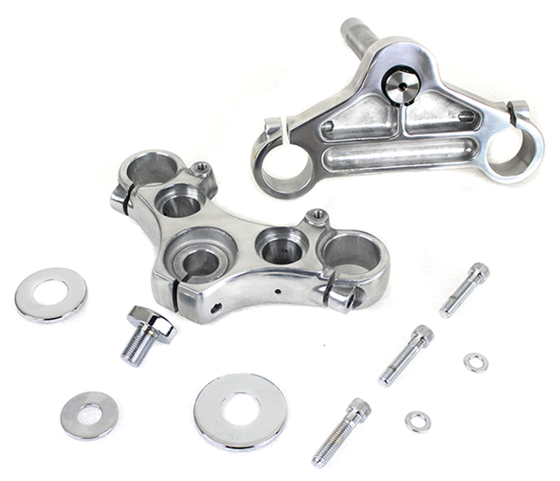 Triple Tree Set 39mm Fxd91 05 Polished Triple Tree Kit V-Twin Manufacturing Default Title