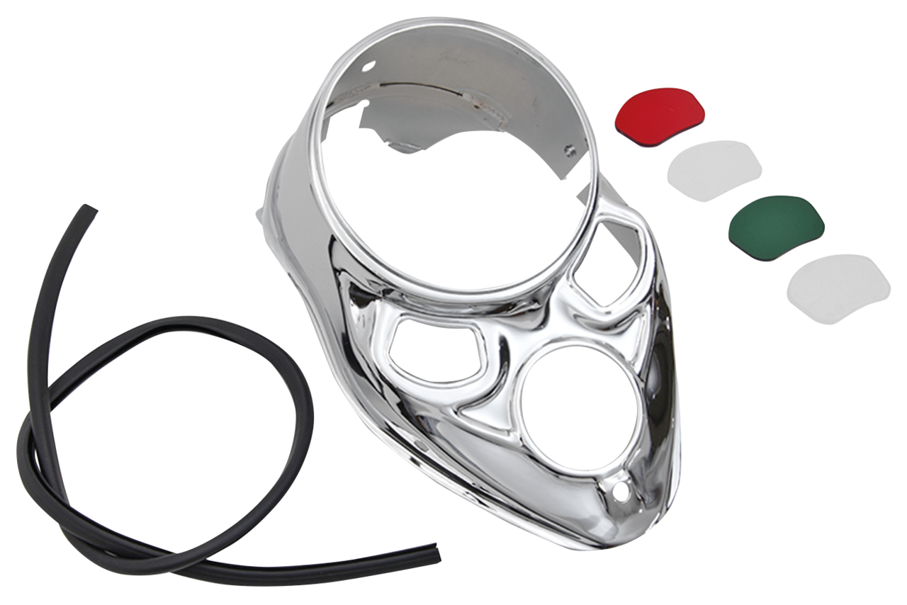 Chrome Dash Panel Kit El/Wl/Ul38 Dash Panel & Trim V Twin Mfg Default Title