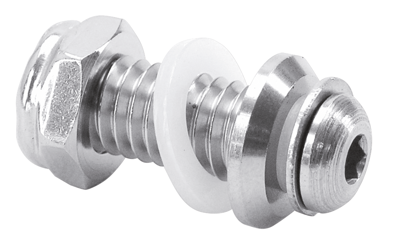 Gzp Pol.S/S Seat Hld Dwn Screwset W/Wshr Seat Screw, Bolt & Knob Zodiac Default Title