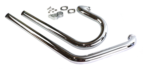 Side By Side Drag Pipes Chrome Fxst86 99 Drag Pipe V Twin Mfg