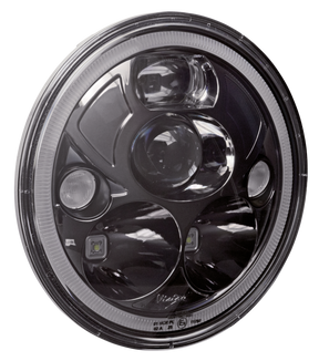 Vision X Round 7" Black With Halo Light Units Vision X Default Title