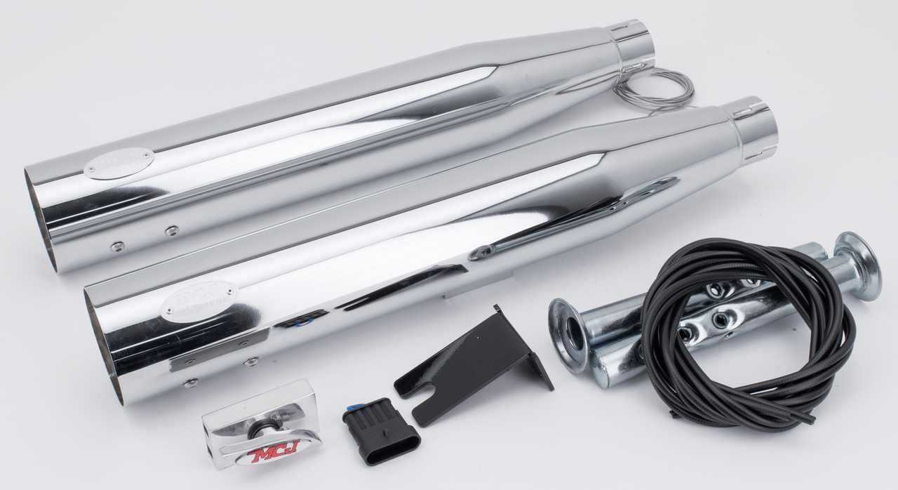 Mcj Royal Slip Ons Flstn17 Chrome Slip-On & Muffler Mcj Default Title
