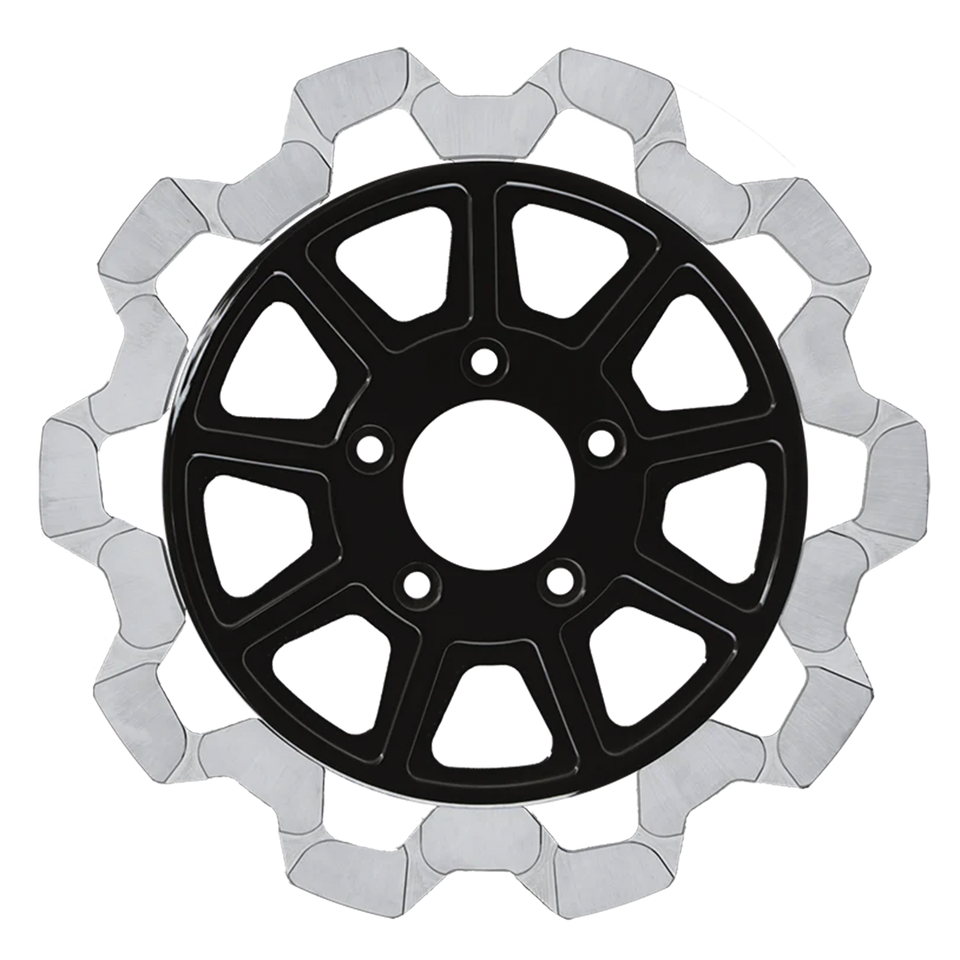 Fr Bow Tie 11.5"X5mm Bl/Mf 9 Spoke Disc Brake Rotors Lyndall Brakes Default Title