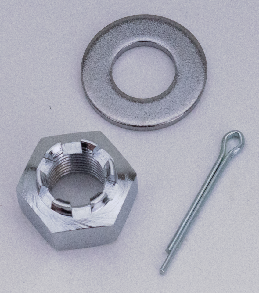 Gzp Chrome Castle Nut, Washer, Cotterpin Axles & Hardware Zodiac Default Title