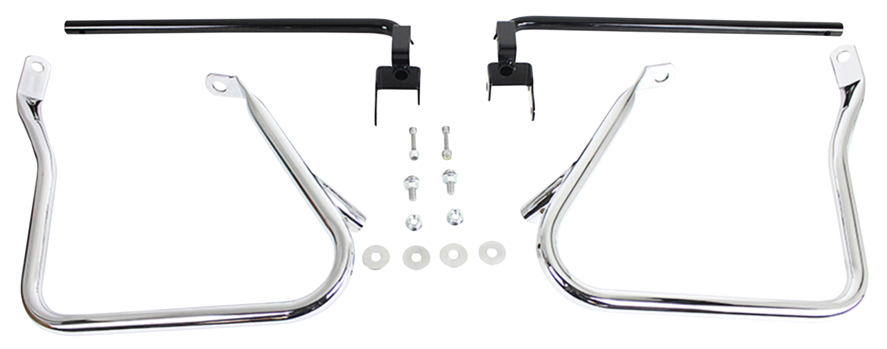 Saddlebag Guard Kit Chrome Flh/T14 Up Saddlebag Guards & Supports V Twin Mfg Default Title