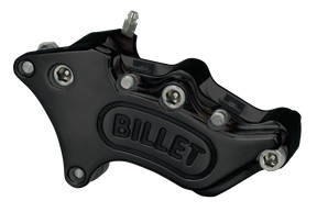 Billet 4 Rh Front Caliper 00 Up Black Brake Caliper Harrison Billet