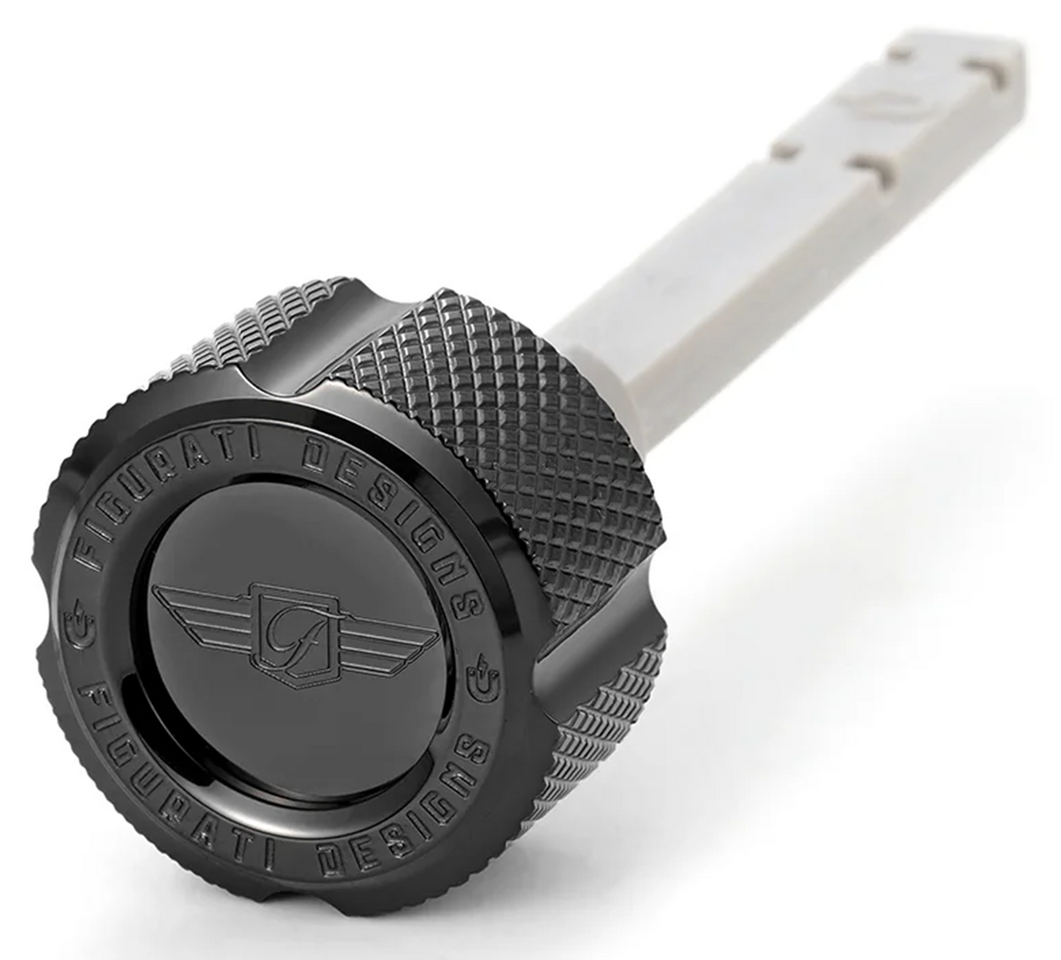 Trans. Dipst. S/S Knurled Black Me17 Up Transmission Parts 2006 to present 6 Speed Figurati Designs Default Title