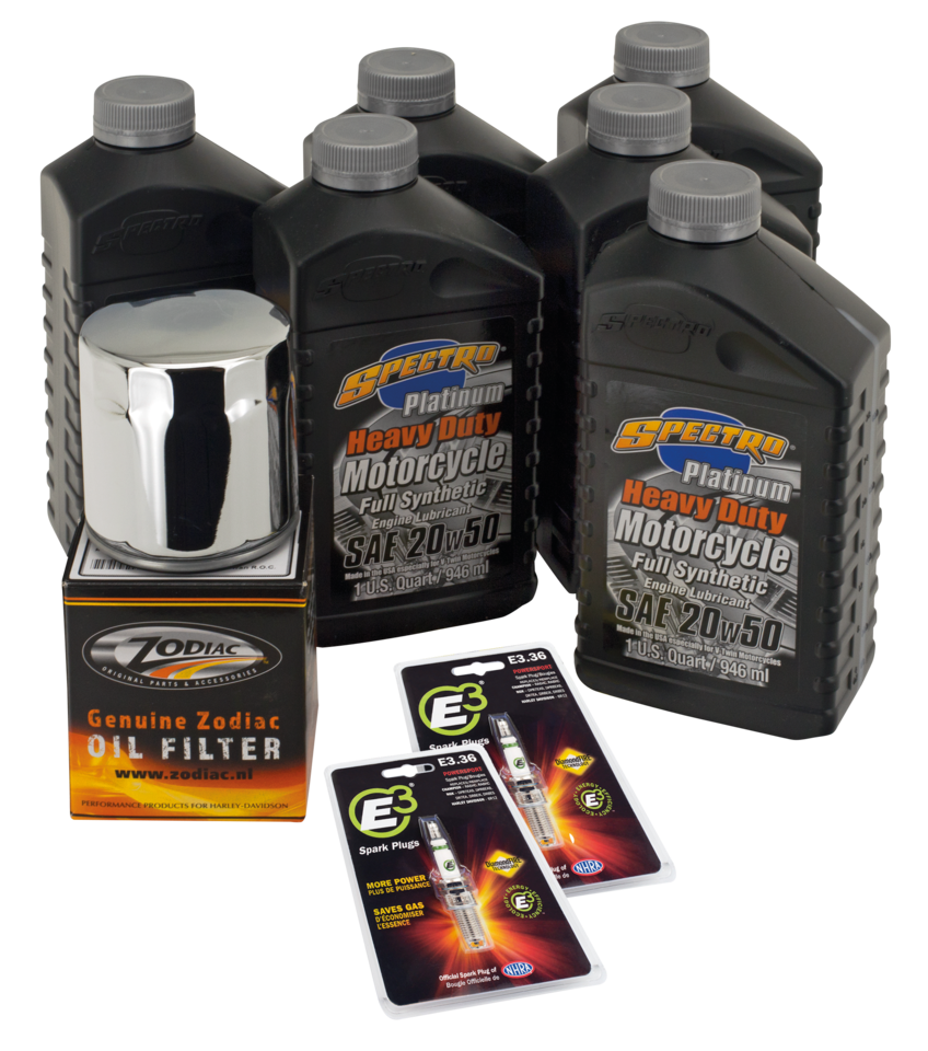 Twin Cam V Syn Total Service Kit Chrome Oil Change and Service Kit Spectro Oils Of America Default Title