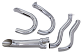 Chrome Open 2:1 Exhaust Bt70 84 2-1 Full Exhaust System V Twin Mfg Default Title