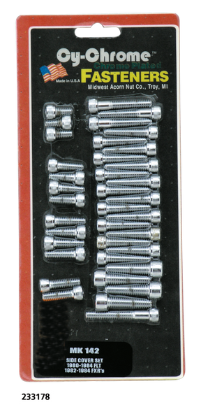 Chr. Allen Head Side Cover Set Fxr/Flt Drive Train Hardware Kits Midwest Acorn Nut Company